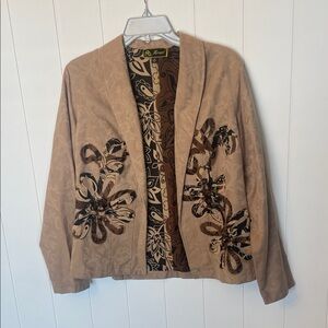 Mirasol Linen Blend open faced jacket! Size Medium